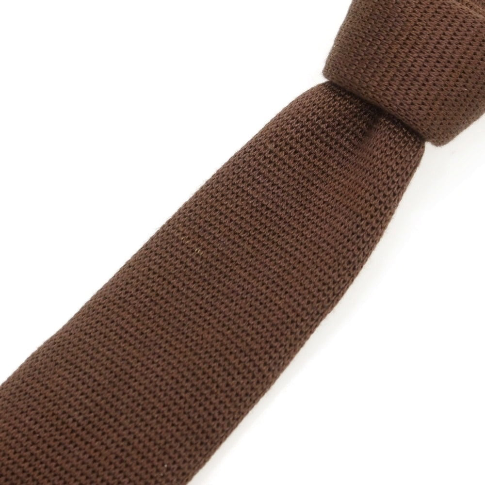 【中古】フィオリオ FIORIO シルク ニットタイ ブラウン【 状態ランクB 】【 メンズ 】