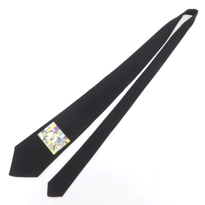 【中古】ポールスミス Paul Smith コットン プリントネクタイ ブラック【 状態ランクB 】【 メンズ 】