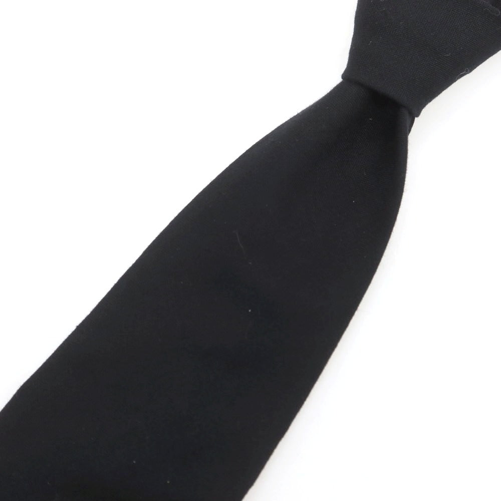 【中古】ポールスミス Paul Smith コットン プリントネクタイ ブラック【 状態ランクB 】【 メンズ 】