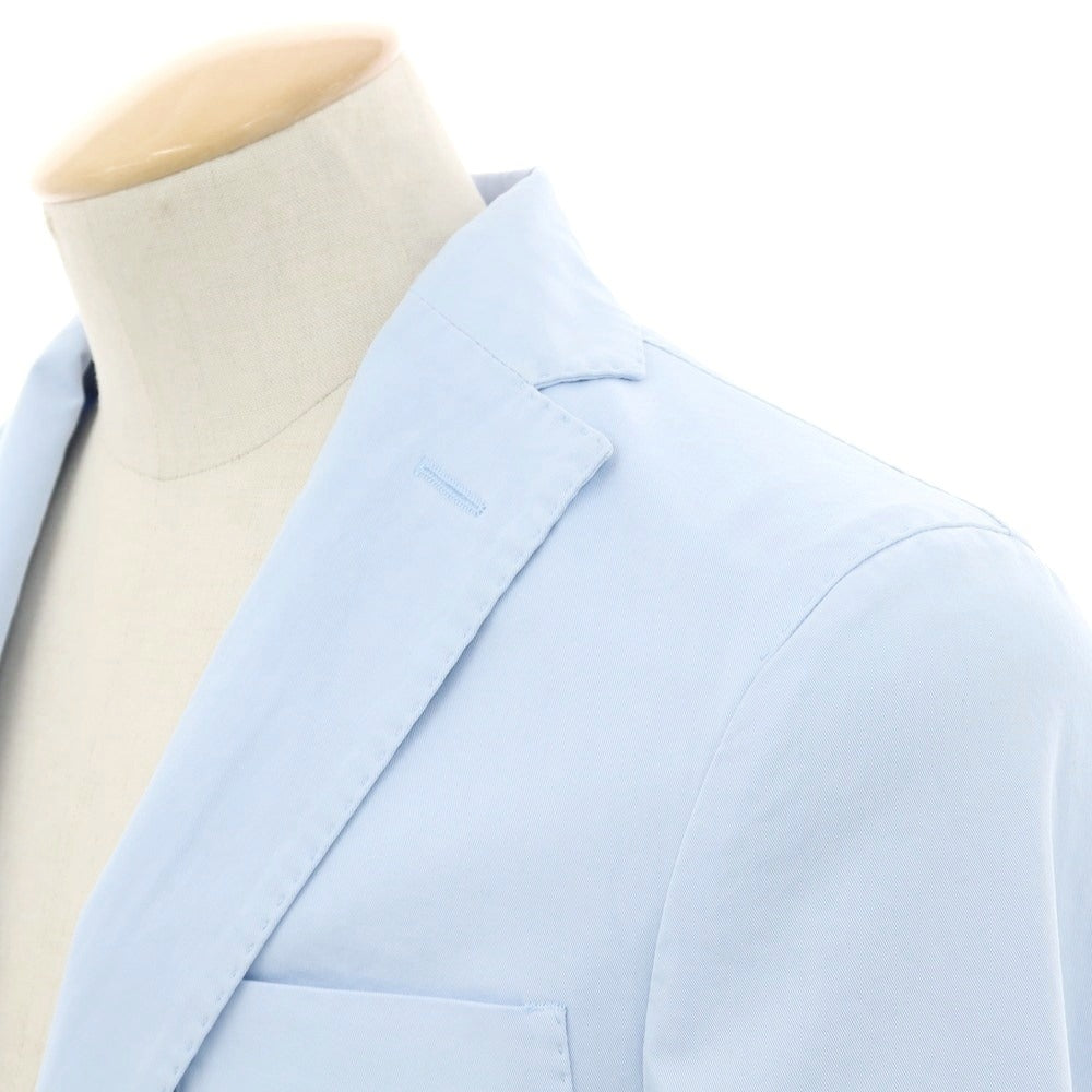 【新品アウトレット】インコテックス スローウェア INCOTEX SLOWEAR ストレッチコットン 2つボタンスーツ ライトブルー【 44 】【 状態ランクN- 】【 メンズ 】