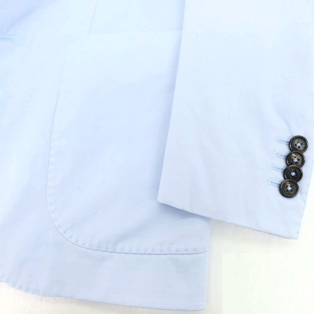 【新品アウトレット】インコテックス スローウェア INCOTEX SLOWEAR ストレッチコットン 2つボタンスーツ ライトブルー【 44 】【 状態ランクN- 】【 メンズ 】