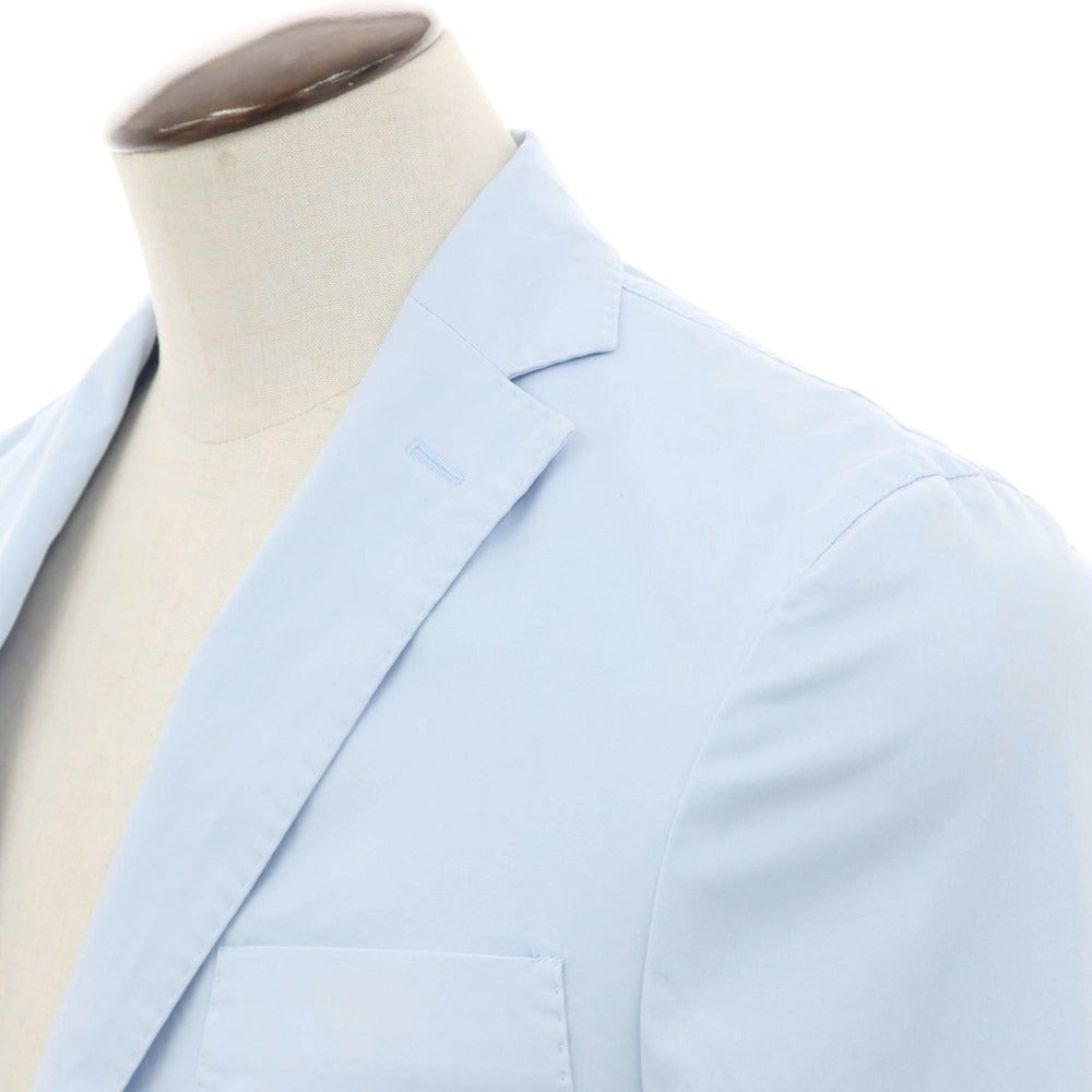 【新品アウトレット】インコテックス スローウェア INCOTEX SLOWEAR ストレッチコットン 2つボタンスーツ ライトブルー【 50 】【 状態ランクN- 】【 メンズ 】