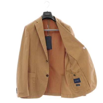 【新品アウトレット】インコテックス スローウェア INCOTEX SLOWEAR ストレッチコットン 2つボタンスーツ ライトブラウン【 50 】【 状態ランクN- 】【 メンズ 】