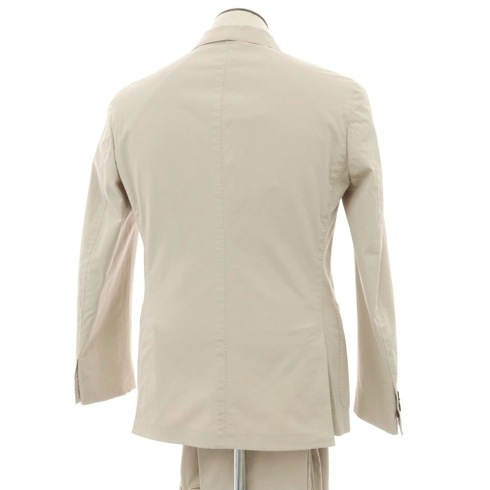 【新品】インコテックス スローウェア INCOTEX SLOWEAR ストレッチコットン 2つボタンスーツ サンドベージュ【 52 】【 状態ランクN 】【 メンズ 】