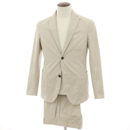 【新品】インコテックス スローウェア INCOTEX SLOWEAR ストレッチコットン 2つボタンスーツ サンドベージュ【 52 】【 状態ランクN 】【 メンズ 】