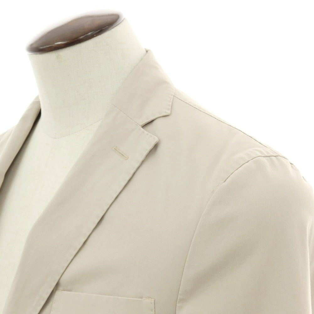 【新品】インコテックス スローウェア INCOTEX SLOWEAR ストレッチコットン 2つボタンスーツ サンドベージュ【サイズ52】【 状態ランクN 】【 メンズ 】 [EPD]