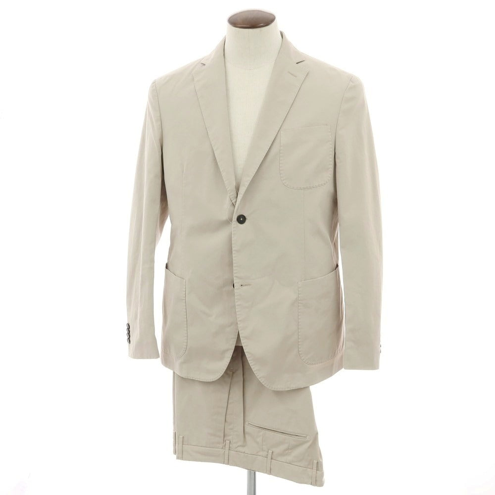 【新品】インコテックス スローウェア INCOTEX SLOWEAR ストレッチコットン 2つボタンスーツ サンドベージュ【 54 】【 状態ランクN 】【 メンズ 】