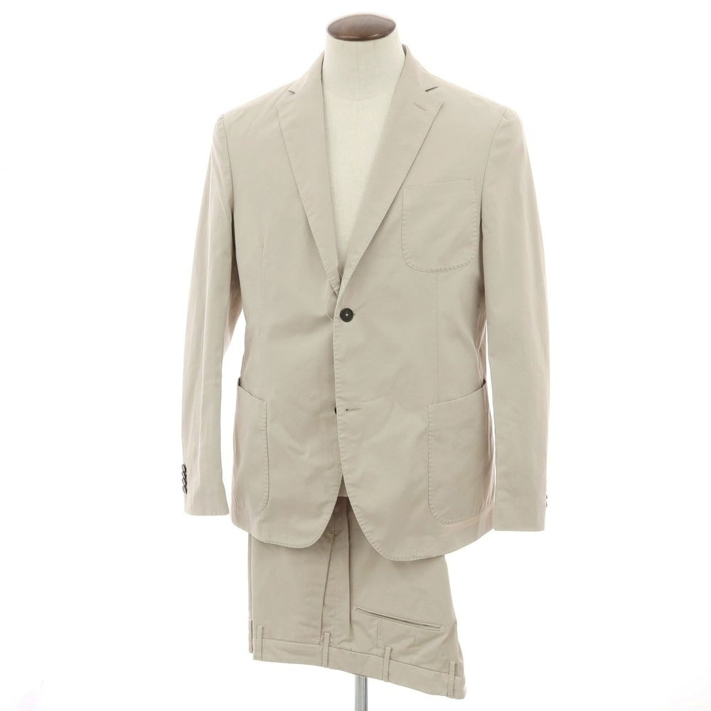 【新品アウトレット】インコテックス スローウェア INCOTEX SLOWEAR ストレッチコットン 2つボタンスーツ サンドベージュ【 54 】【 状態ランクN- 】【 メンズ 】