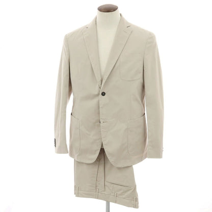 【新品アウトレット】インコテックス スローウェア INCOTEX SLOWEAR ストレッチコットン 2つボタンスーツ サンドベージュ【 54 】【 状態ランクN- 】【 メンズ 】