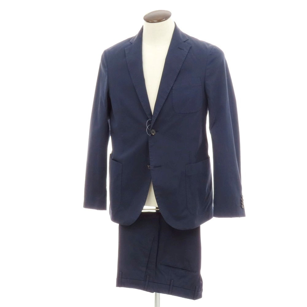 【新品】インコテックス スローウェア INCOTEX SLOWEAR ストレッチコットン 2つボタンスーツ ネイビー【 50 】【 状態ランクN 】【 メンズ 】