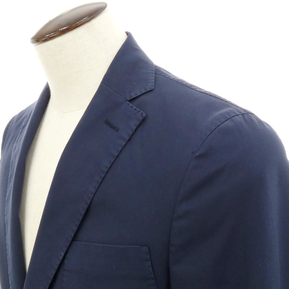 【新品】インコテックス スローウェア INCOTEX SLOWEAR ストレッチコットン 2つボタンスーツ ネイビー【 サイズ50 】【 状態ランクN 】【 メンズ 】 [DPD]