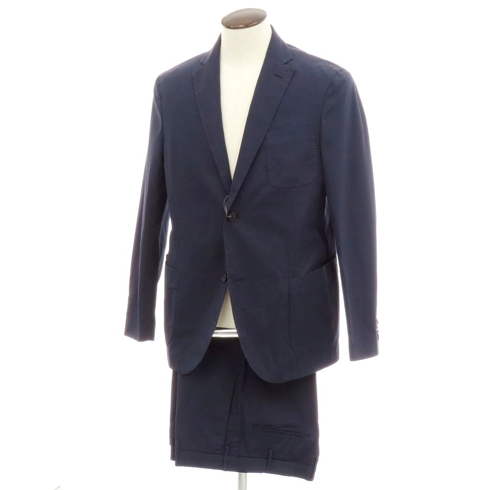 【新品】インコテックス スローウェア INCOTEX SLOWEAR ストレッチコットン 2つボタンスーツ ネイビー【 54 】【 状態ランクN 】【 メンズ 】