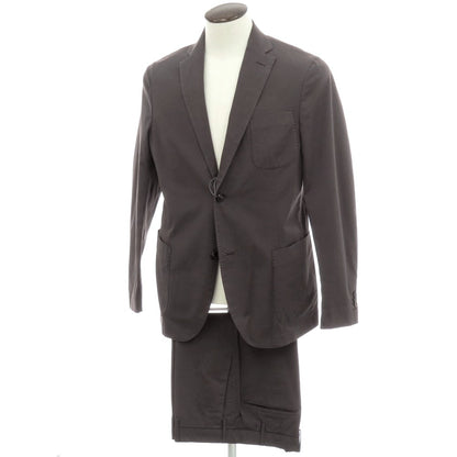 【新品】インコテックス スローウェア INCOTEX SLOWEAR ストレッチコットン 2つボタンスーツ ダークグレー【 52 】【 状態ランクN 】【 メンズ 】