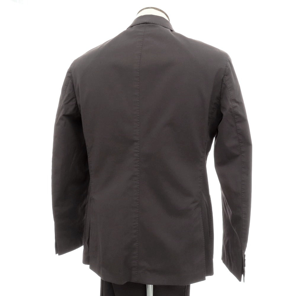 【新品】インコテックス スローウェア INCOTEX SLOWEAR ストレッチコットン 2つボタンスーツ ダークグレー【サイズ52】【 状態ランクN 】【 メンズ 】 [EPD]