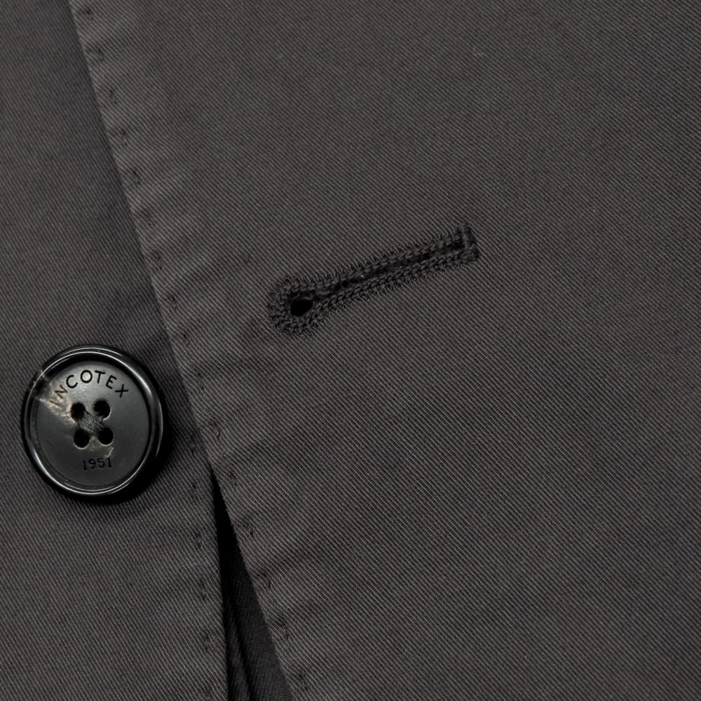 【新品】インコテックス スローウェア INCOTEX SLOWEAR ストレッチコットン 2つボタンスーツ ダークグレー【 54 】【 状態ランクN 】【 メンズ 】