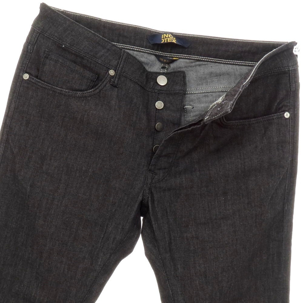 【新品】インコテックス ブルーディヴィジョン INCOTEX BLUE DIVISION ストレッチ コットンレーヨンポリエステル デニムパンツ ジーンズ ブラック【 34 】【 状態ランクN 】【 メンズ 】