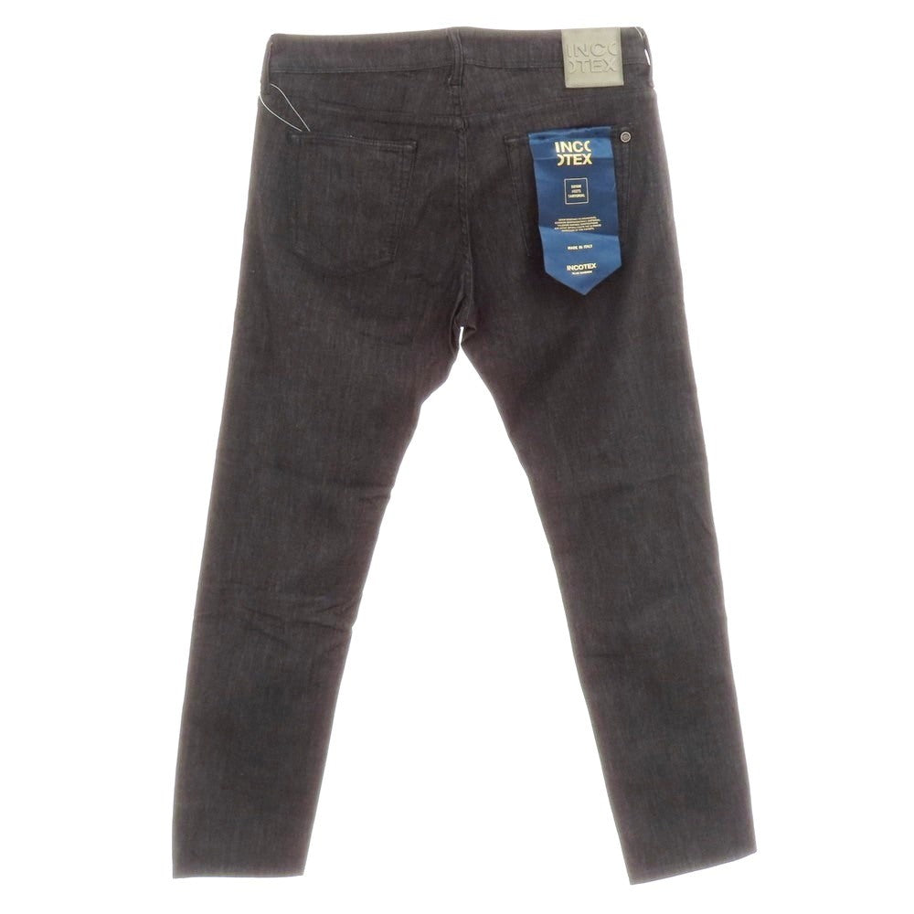 【新品】インコテックス ブルーディヴィジョン INCOTEX BLUE DIVISION ストレッチ コットンレーヨンポリエステル デニムパンツ ジーンズ ブラック【 34 】【 状態ランクN 】【 メンズ 】
