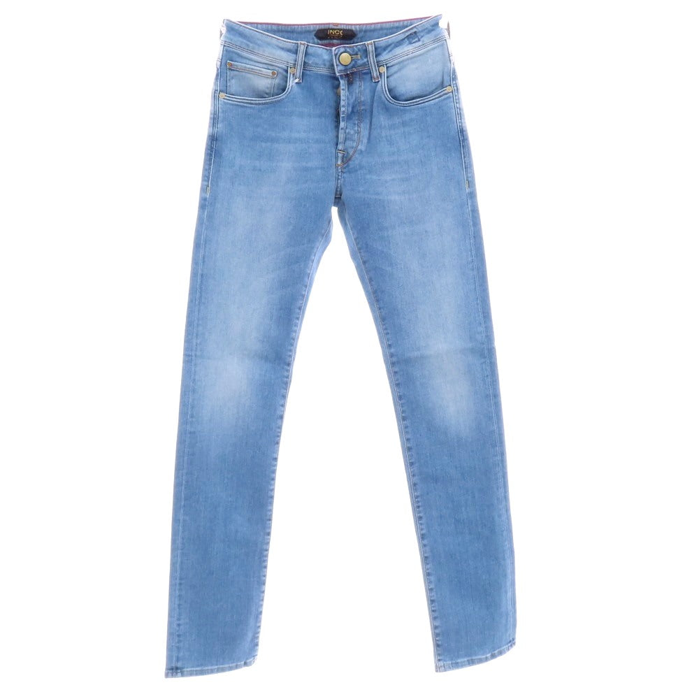 【新品アウトレット】インコテックス ブルーディヴィジョン INCOTEX BLUE DIVISION ストレッチ コットンポリエステル デニムパンツ ジーンズ ライトブルー【 30 】【 状態ランクN- 】【 メンズ 】