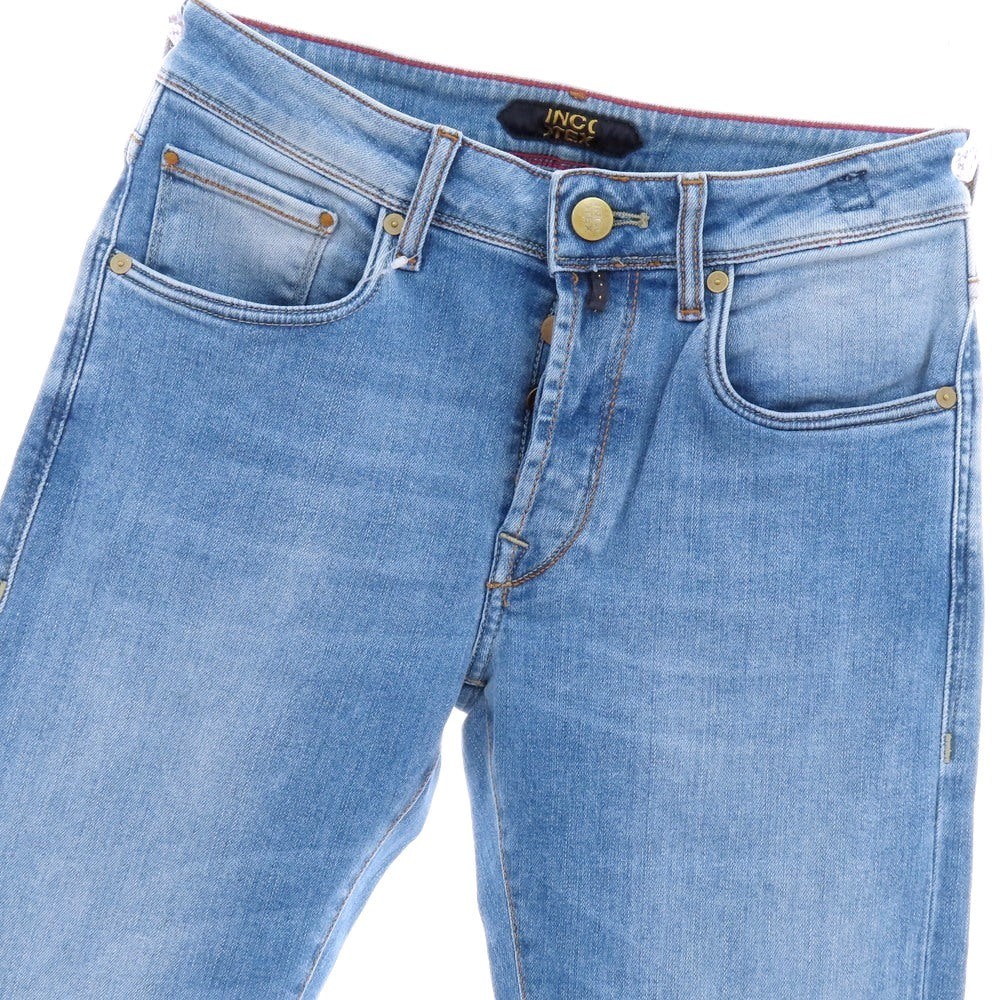 【新品アウトレット】インコテックス ブルーディヴィジョン INCOTEX BLUE DIVISION ストレッチ コットンポリエステル デニムパンツ ジーンズ ライトブルー【 30 】【 状態ランクN- 】【 メンズ 】