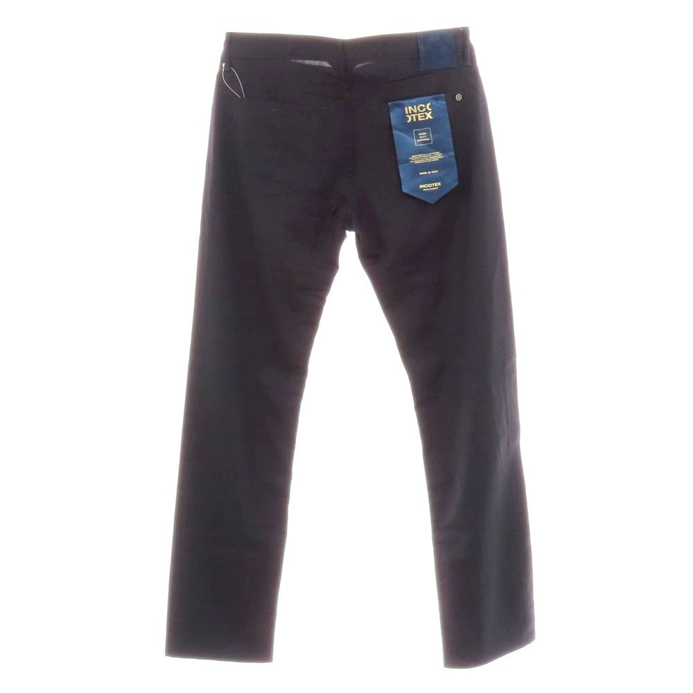 【新品】インコテックス ブルーディヴィジョン INCOTEX BLUE DIVISION ストレッチ ウール 5ポケットパンツ ネイビー【サイズ33】【 状態ランクN 】【 メンズ 】 [EPD]