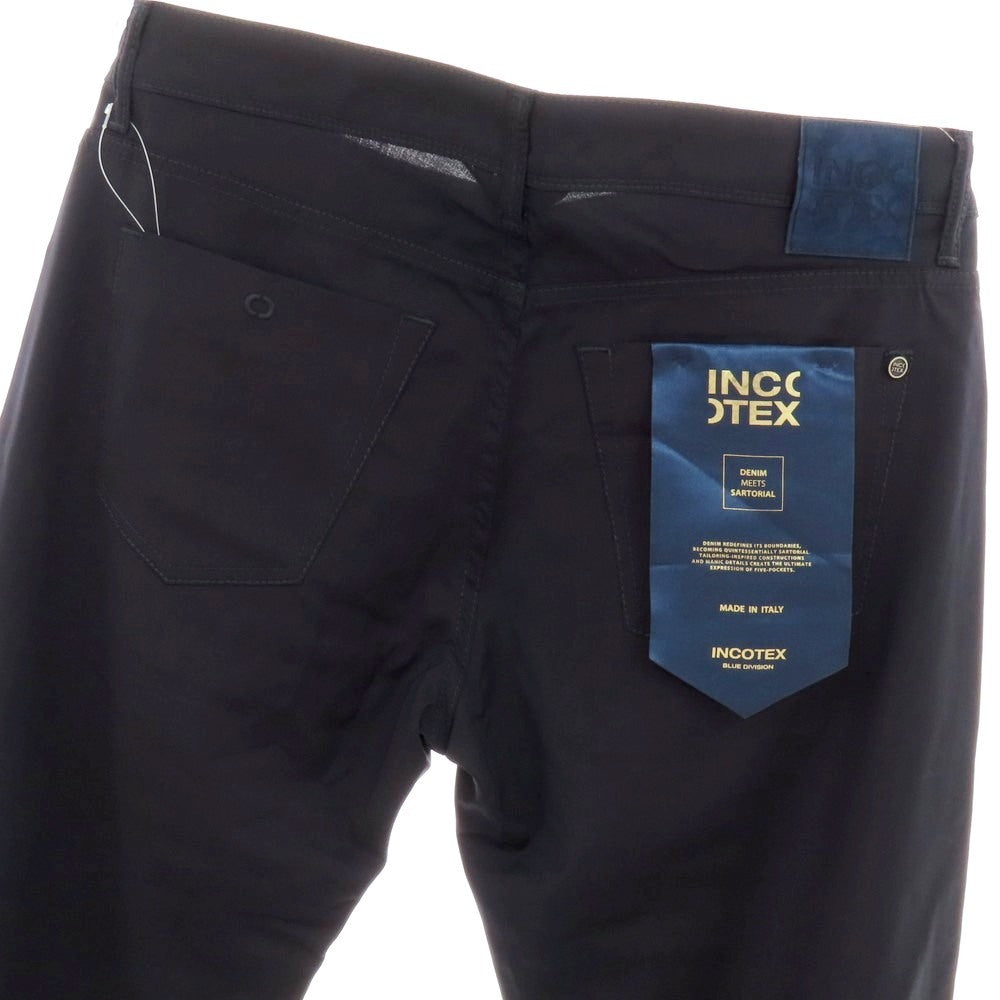 【新品】インコテックス ブルーディヴィジョン INCOTEX BLUE DIVISION ストレッチ ウール 5ポケットパンツ ネイビー【 33 】【 状態ランクN 】【 メンズ 】