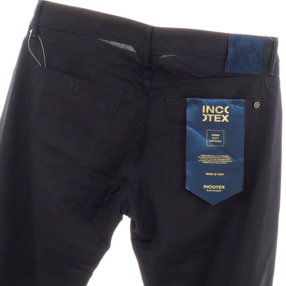 【新品】インコテックス ブルーディヴィジョン INCOTEX BLUE DIVISION ストレッチ ウール 5ポケットパンツ ネイビー【 33 】【 状態ランクN 】【 メンズ 】