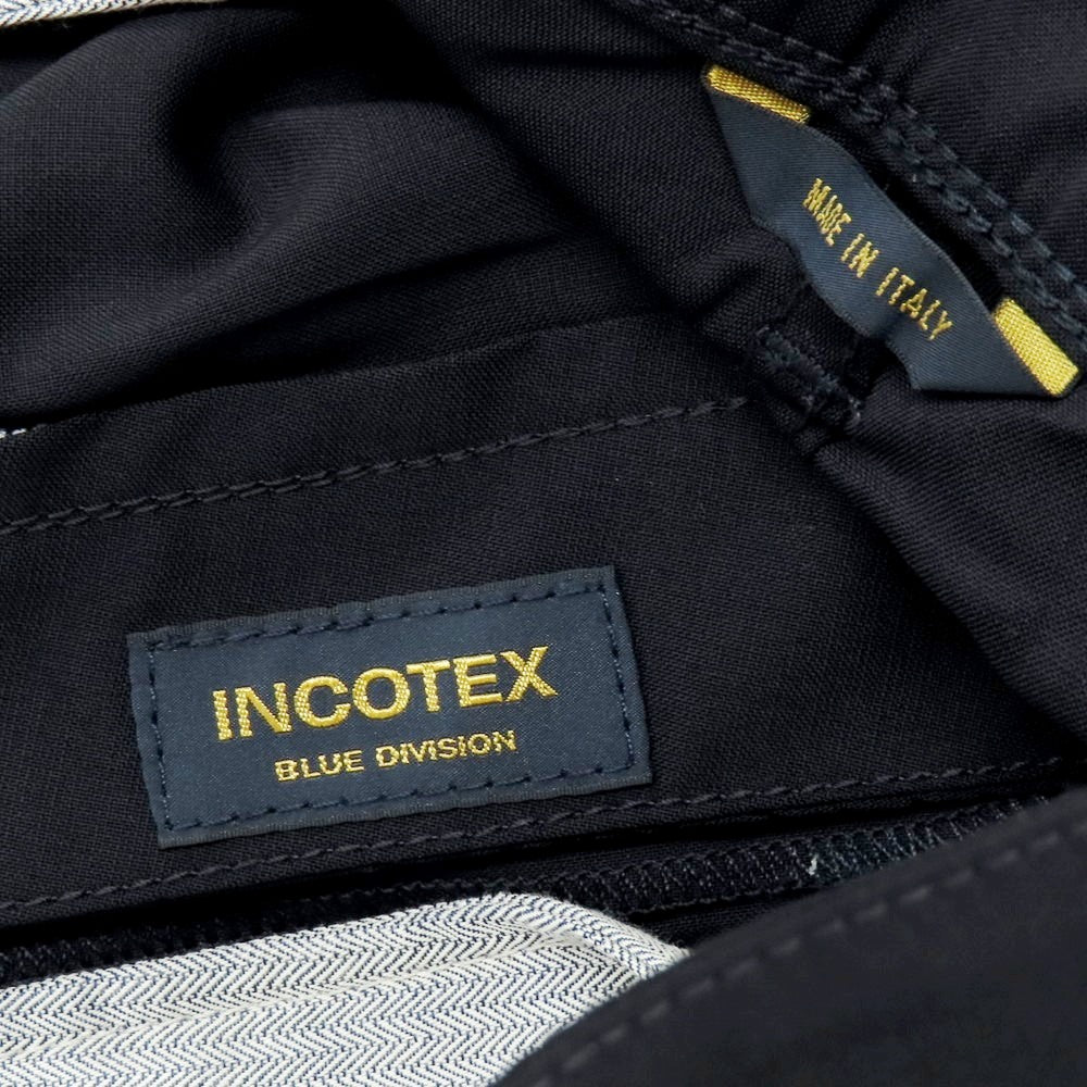 【新品】インコテックス ブルーディヴィジョン INCOTEX BLUE DIVISION ストレッチ ウール 5ポケットパンツ ネイビー【サイズ33】【 状態ランクN 】【 メンズ 】 [EPD]