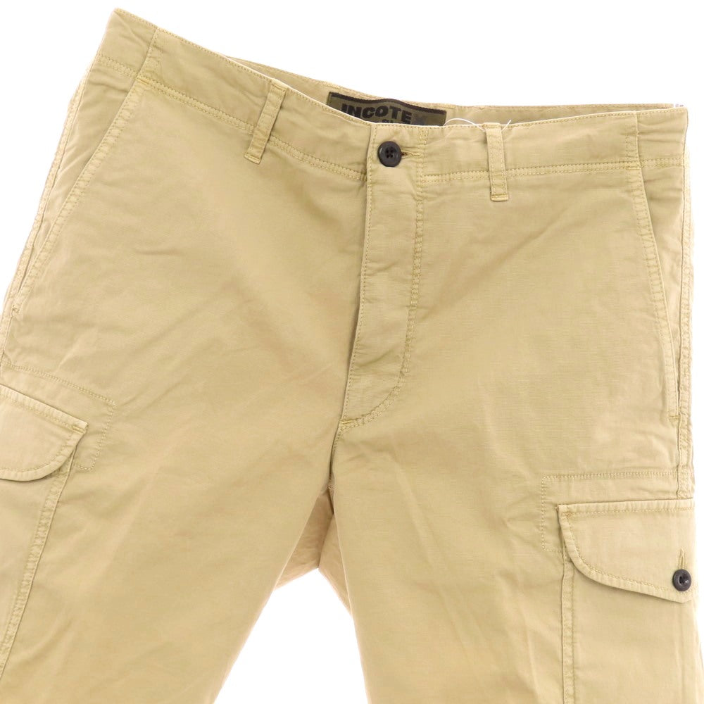 【新品】インコテックス スラックス INCOTEX SLACKS ストレッチ コットン カーゴ ショートパンツ ベージュ【 32 】【 状態ランクN 】【 メンズ 】