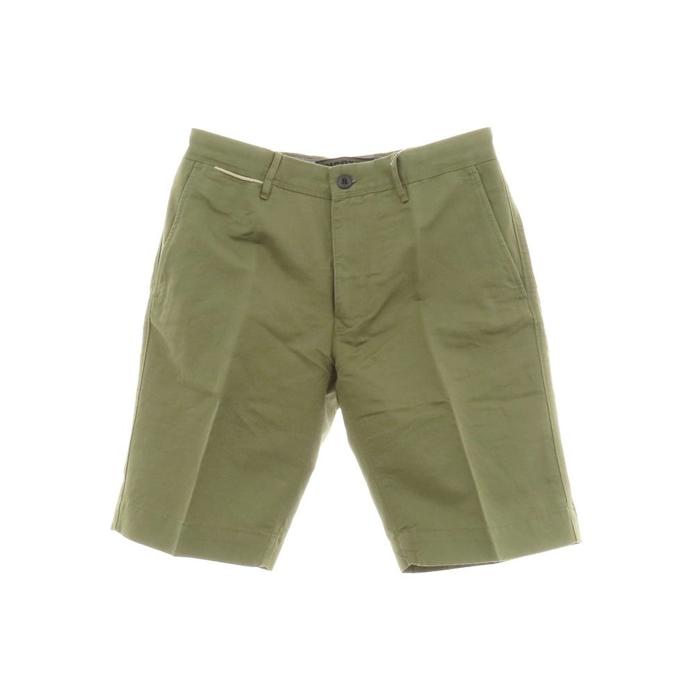 【新品】インコテックス スラックス INCOTEX SLACKS リネンコットン ショートパンツ オリーブ【 31 】【 状態ランクN 】【 メンズ 】