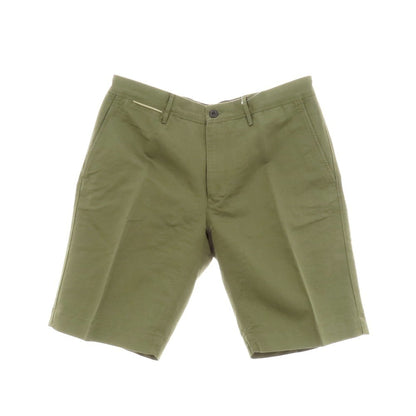 【新品】インコテックス スラックス INCOTEX SLACKS リネンコットン ショートパンツ オリーブ【 35 】【 状態ランクN 】【 メンズ 】[APD]