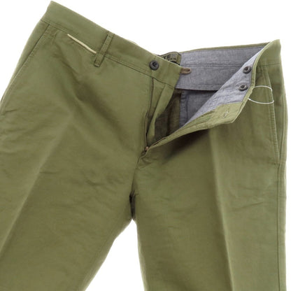 【新品】インコテックス スラックス INCOTEX SLACKS リネンコットン ショートパンツ オリーブ【 35 】【 状態ランクN 】【 メンズ 】[APD]