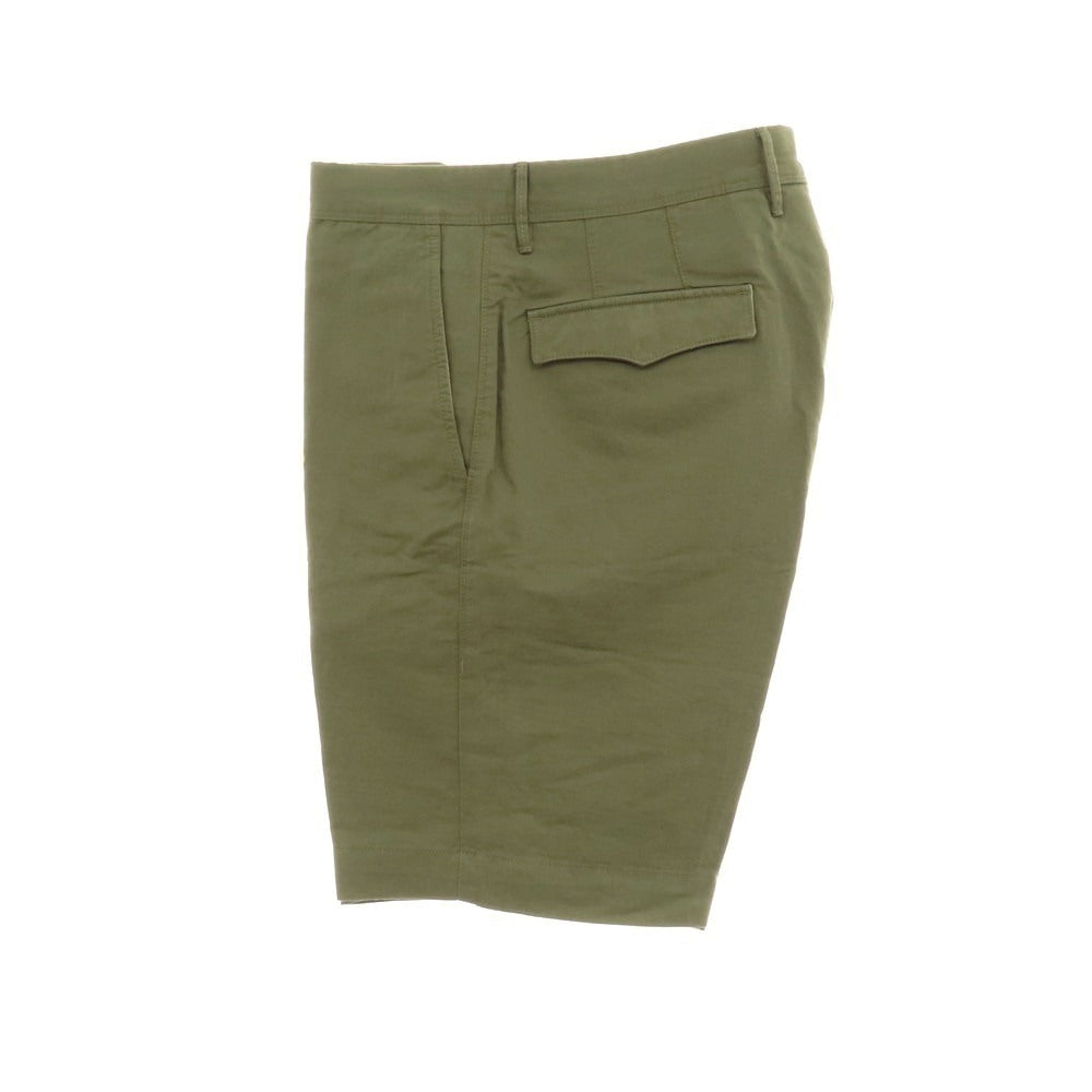 【新品】インコテックス スラックス INCOTEX SLACKS リネンコットン ショートパンツ オリーブ【 35 】【 状態ランクN 】【 メンズ 】[APD]