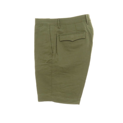 【新品】インコテックス スラックス INCOTEX SLACKS リネンコットン ショートパンツ オリーブ【 35 】【 状態ランクN 】【 メンズ 】[APD]