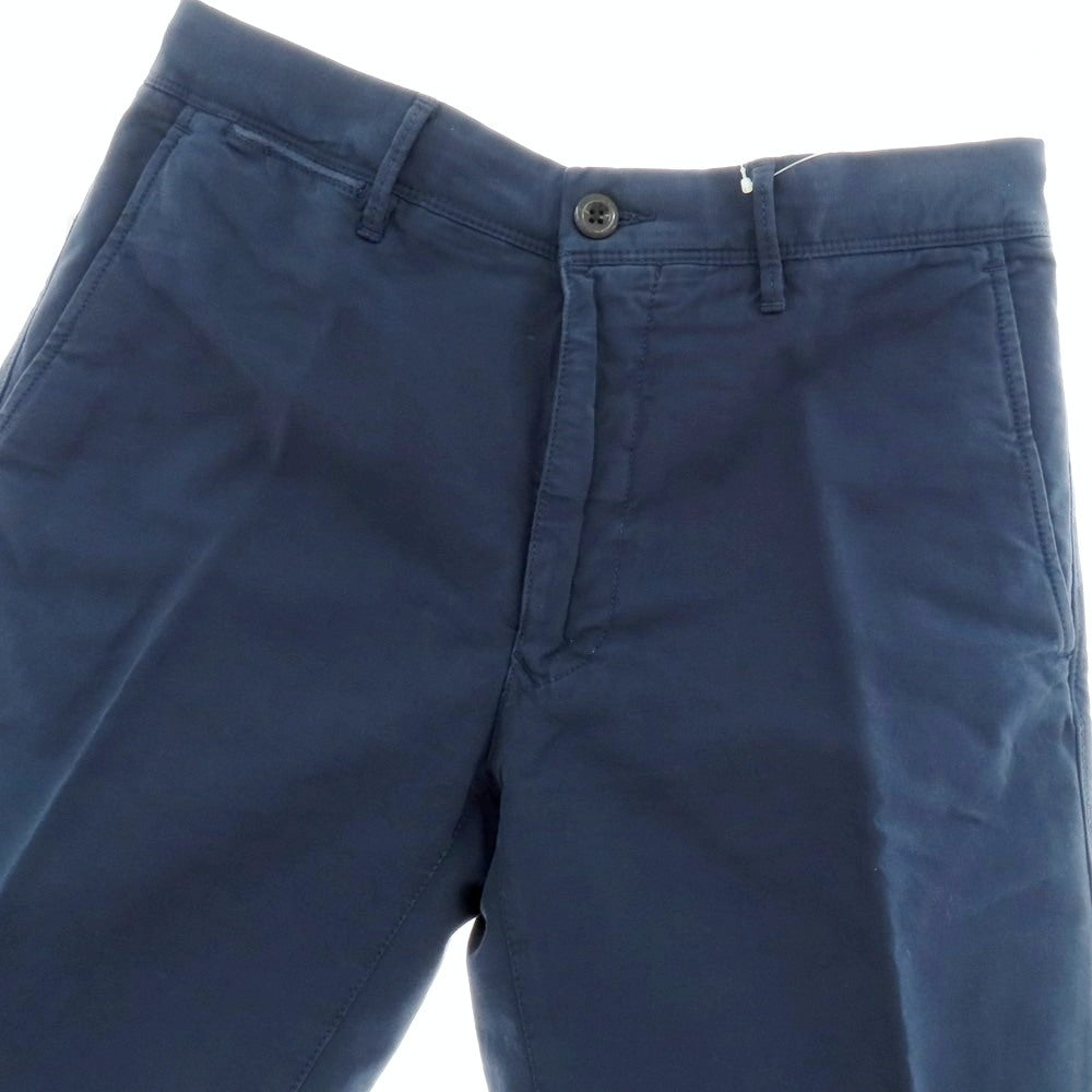 【新品】インコテックス スラックス INCOTEX SLACKS ストレッチ コットン ショートパンツ ネイビー【 31 】【 状態ランクN 】【 メンズ 】