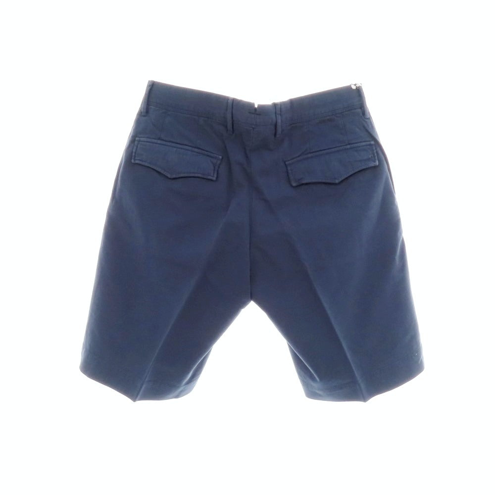 【新品】インコテックス スラックス INCOTEX SLACKS ストレッチ コットン ショートパンツ ネイビー【 31 】【 状態ランクN 】【 メンズ 】