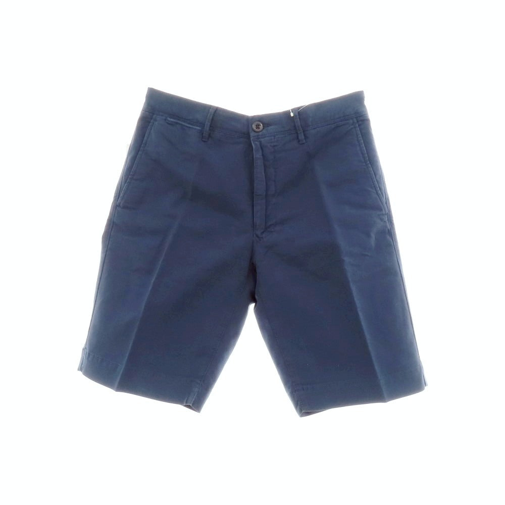 【新品アウトレット】インコテックス スラックス INCOTEX SLACKS ストレッチ コットン ショートパンツ ネイビー【 33 】【 状態ランクN- 】【 メンズ 】
