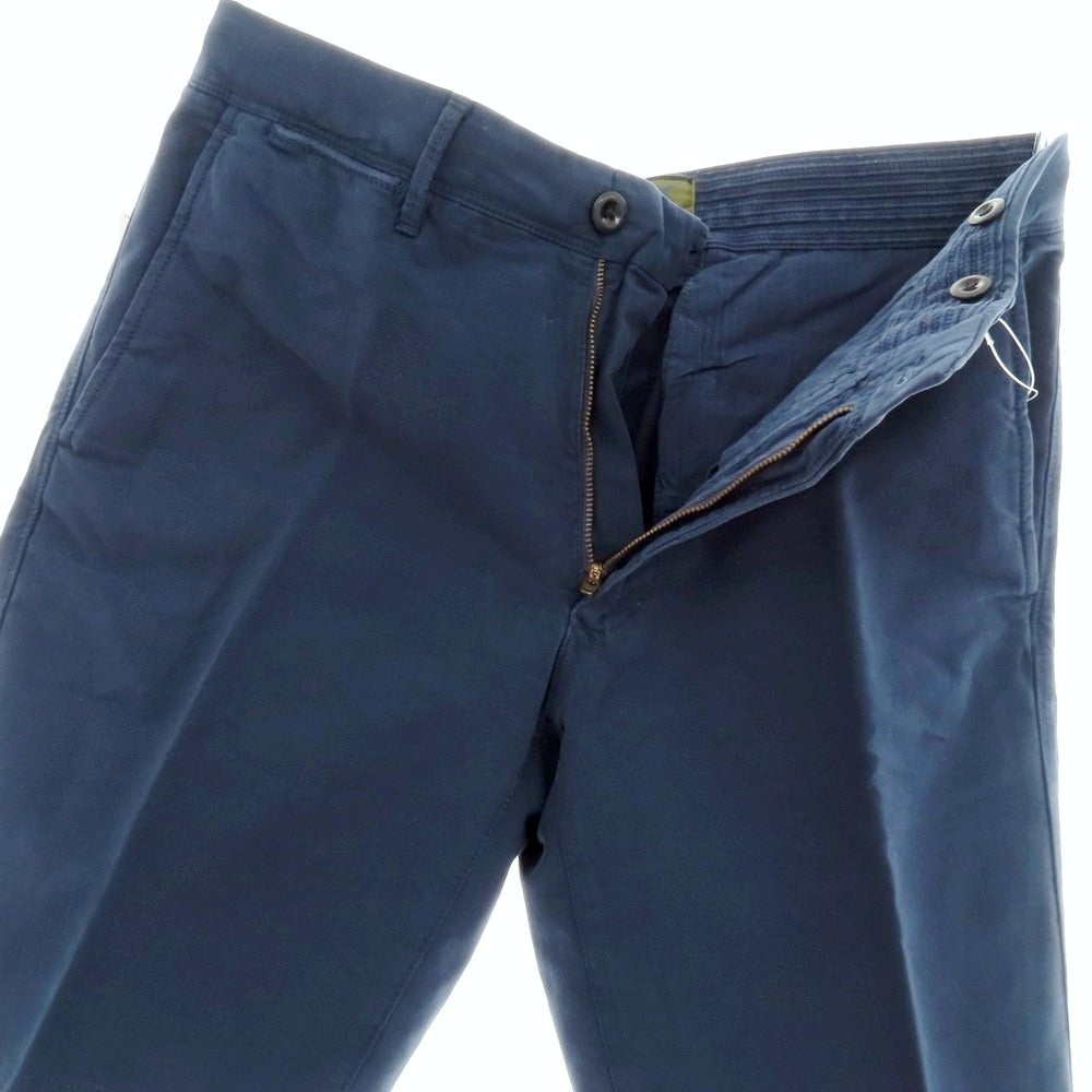 【新品アウトレット】インコテックス スラックス INCOTEX SLACKS ストレッチ コットン ショートパンツ ネイビー【 33 】【 状態ランクN- 】【 メンズ 】