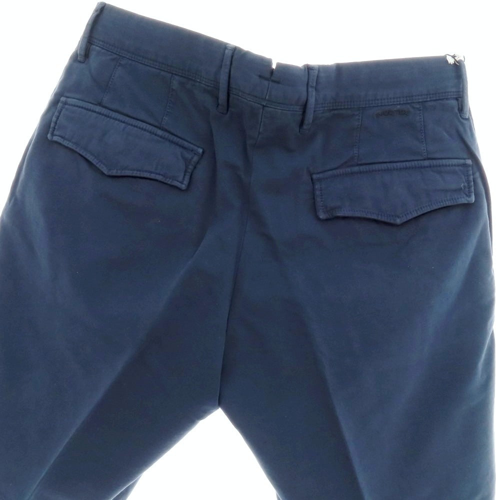 【新品アウトレット】インコテックス スラックス INCOTEX SLACKS ストレッチ コットン ショートパンツ ネイビー【 33 】【 状態ランクN- 】【 メンズ 】