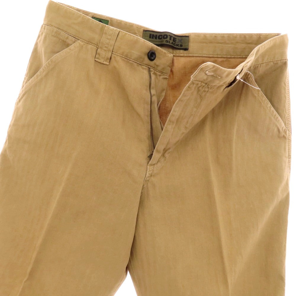 【新品】インコテックス スラックス INCOTEX SLACKS ストレッチ コットンリネン ペインターパンツ ベージュ【サイズ32】【 状態ランクN 】【 メンズ 】 [EPD]