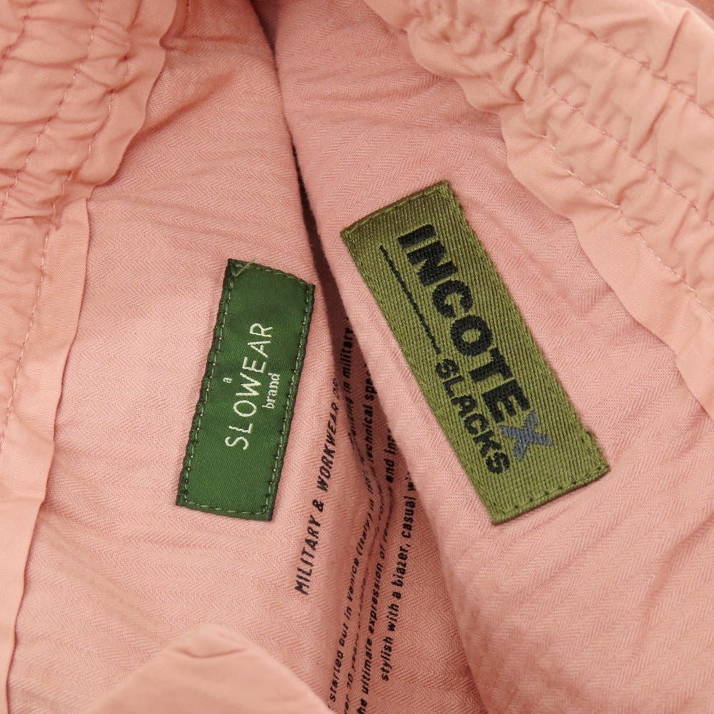 【新品】インコテックス スラックス INCOTEX SLACKS ストレッチ コットン イージースラックスパンツ ピンク【 30 】【 状態ランクN 】【 メンズ 】