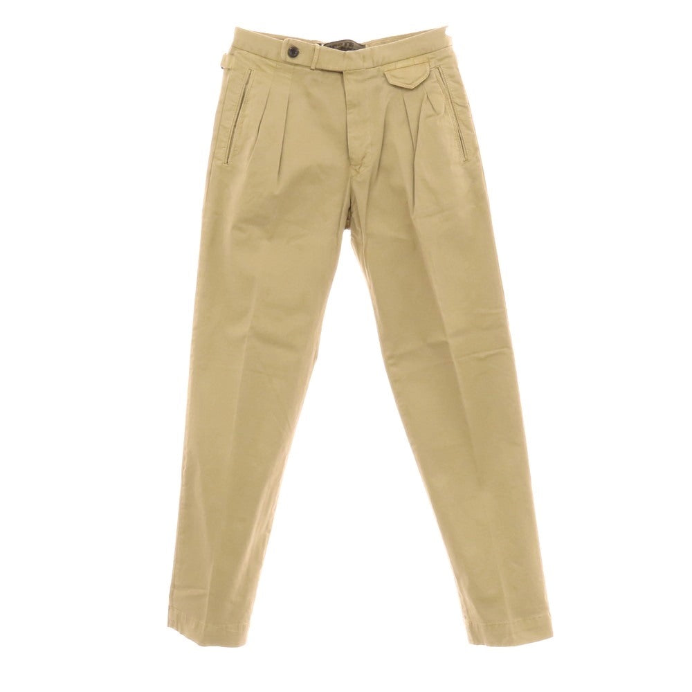 【新品】インコテックス スラックス INCOTEX SLACKS ストレッチ コットン カジュアルスラックスパンツ ベージュ【サイズ30】【 状態ランクN 】【 メンズ 】 [EPD]