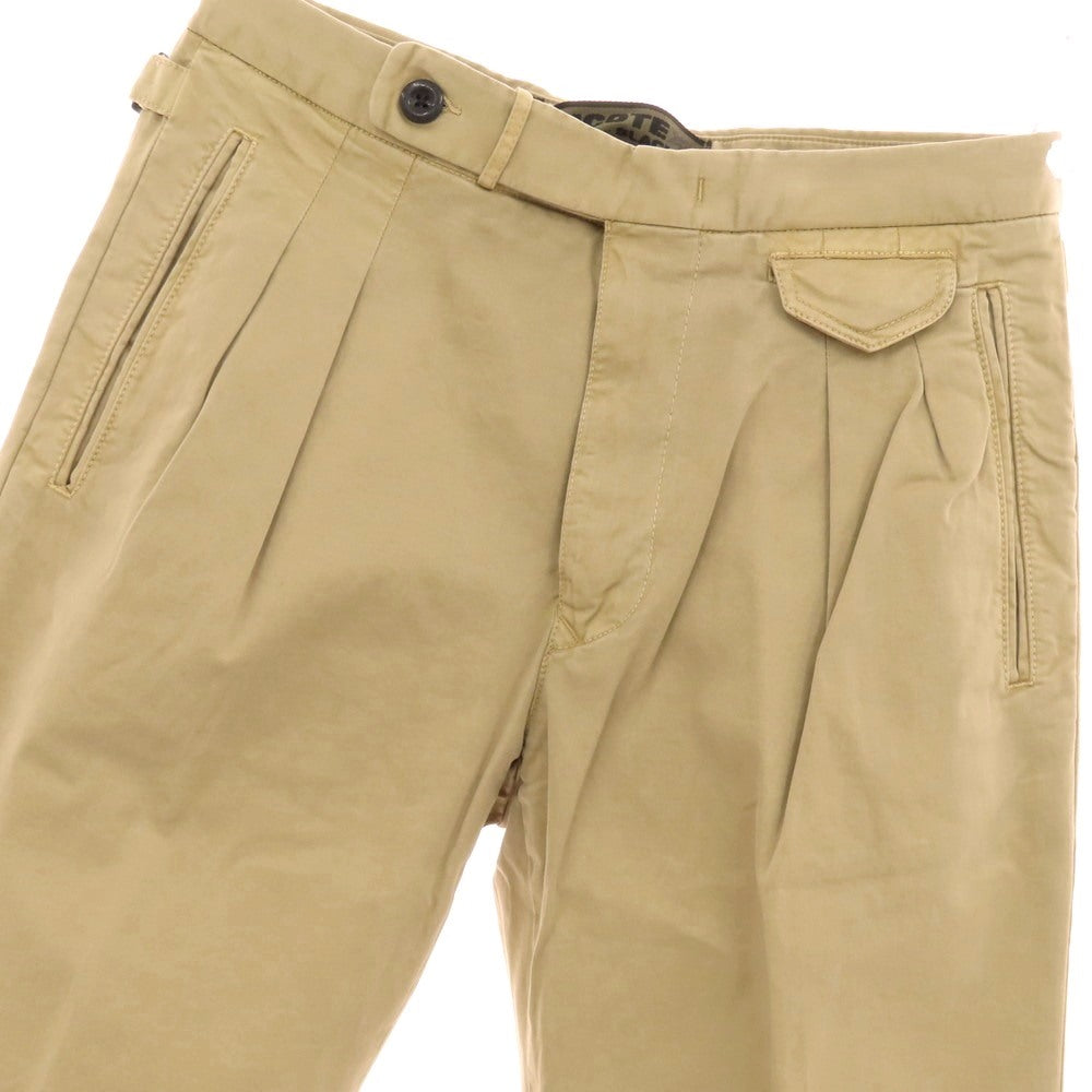 【新品】インコテックス スラックス INCOTEX SLACKS ストレッチ コットン カジュアルスラックスパンツ ベージュ【 30 】【 状態ランクN 】【 メンズ 】