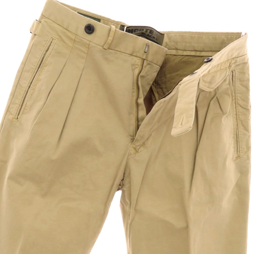 【新品】インコテックス スラックス INCOTEX SLACKS ストレッチ コットン カジュアルスラックスパンツ ベージュ【サイズ30】【 状態ランクN 】【 メンズ 】 [EPD]