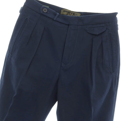 【新品】インコテックス スラックス INCOTEX SLACKS ツイルコットン カジュアルスラックスパンツ ネイビー【サイズ30】【 状態ランクN 】【 メンズ 】