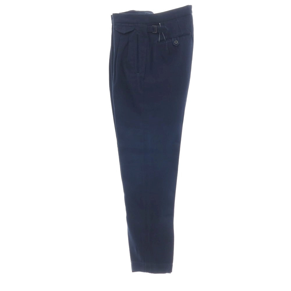 【新品】インコテックス スラックス INCOTEX SLACKS ツイルコットン カジュアルスラックスパンツ ネイビー【サイズ30】【 状態ランクN 】【 メンズ 】