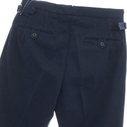 【新品】インコテックス スラックス INCOTEX SLACKS ツイルコットン カジュアルスラックスパンツ ネイビー【サイズ31】【 状態ランクN 】【 メンズ 】