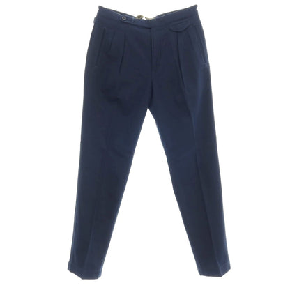 【新品】インコテックス スラックス INCOTEX SLACKS ツイルコットン カジュアルスラックスパンツ ネイビー【サイズ33】【 状態ランクN 】【 メンズ 】