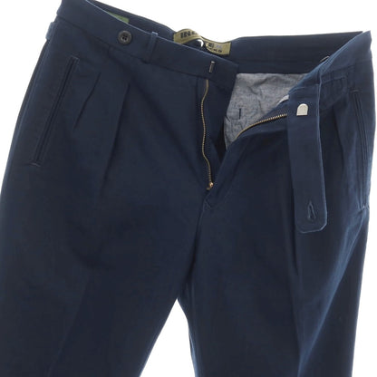 【新品】インコテックス スラックス INCOTEX SLACKS ツイルコットン カジュアルスラックスパンツ ネイビー【サイズ33】【 状態ランクN 】【 メンズ 】