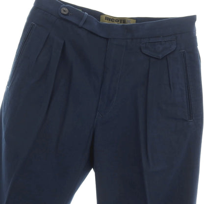 【新品】インコテックス スラックス INCOTEX SLACKS ツイルコットン カジュアルスラックスパンツ ネイビー【サイズ31】【 状態ランクN 】【 メンズ 】