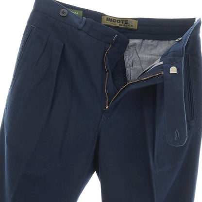 【新品】インコテックス スラックス INCOTEX SLACKS ツイルコットン カジュアルスラックスパンツ ネイビー【サイズ31】【 状態ランクN 】【 メンズ 】